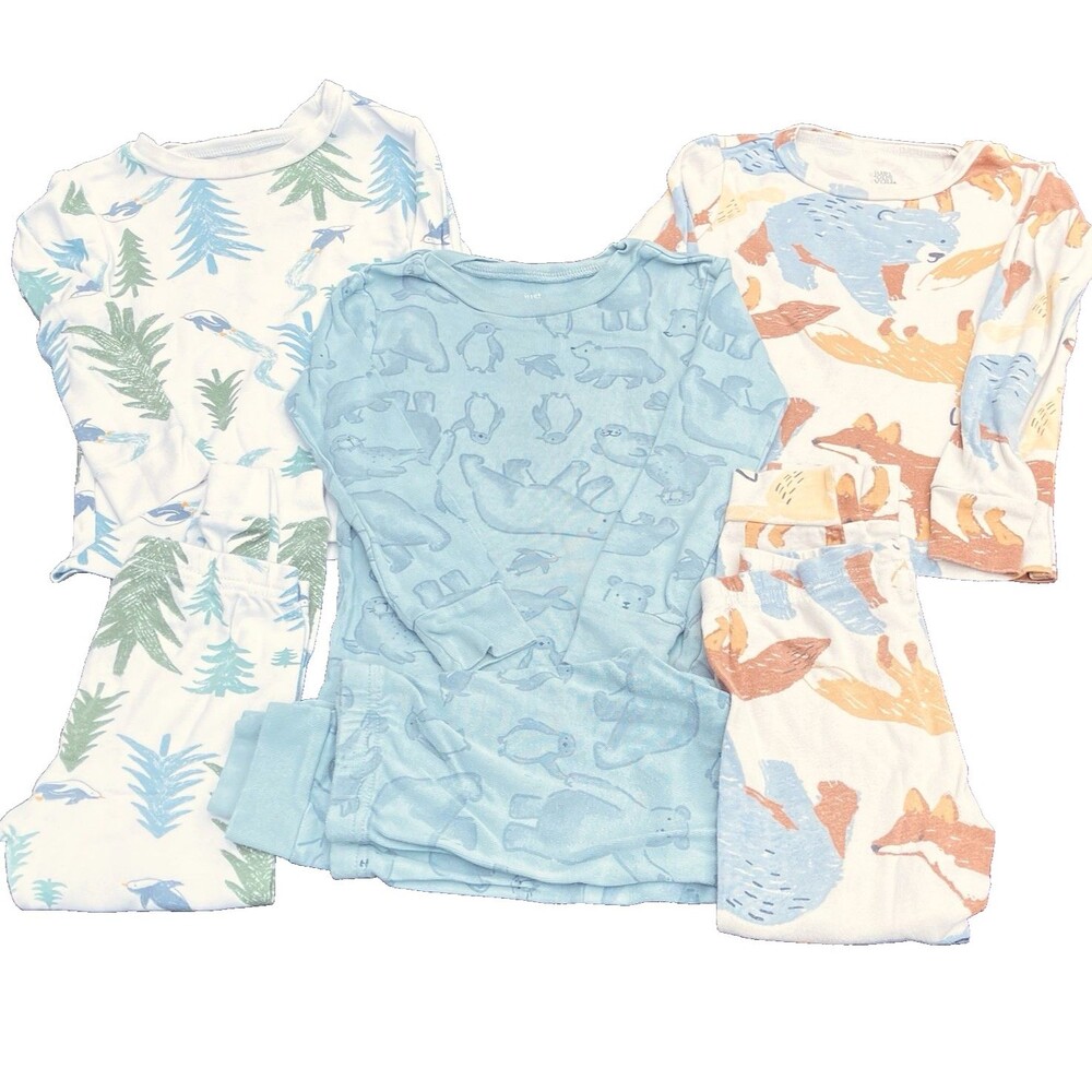 Just One You Carters 3T Toddler Pajamas 3 Sets Fox Penguin Polar Bear Top Bottom